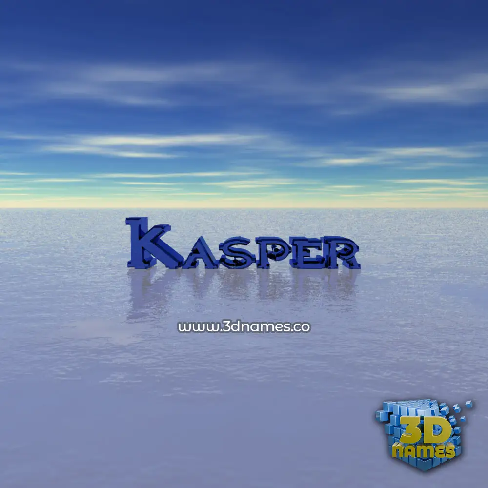 kasper in Horizon style - 3D name wallpaper