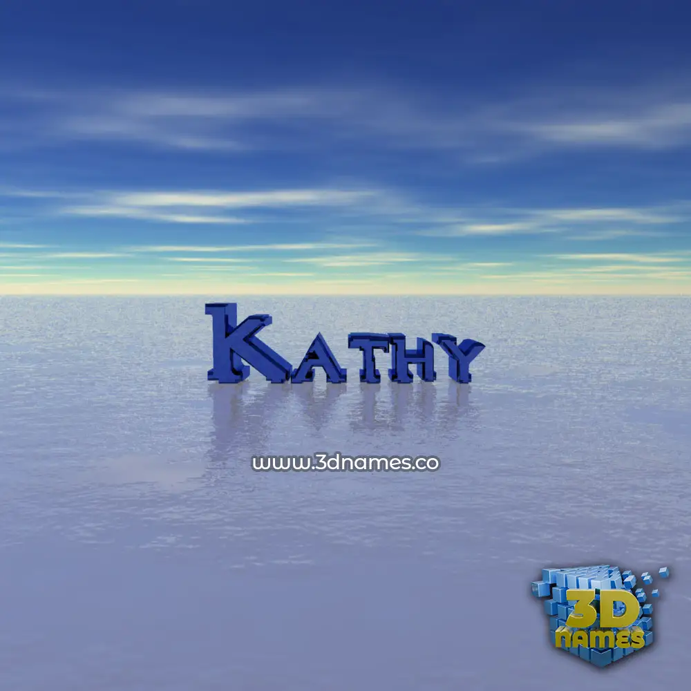 kathy in Horizon style - 3D name wallpaper