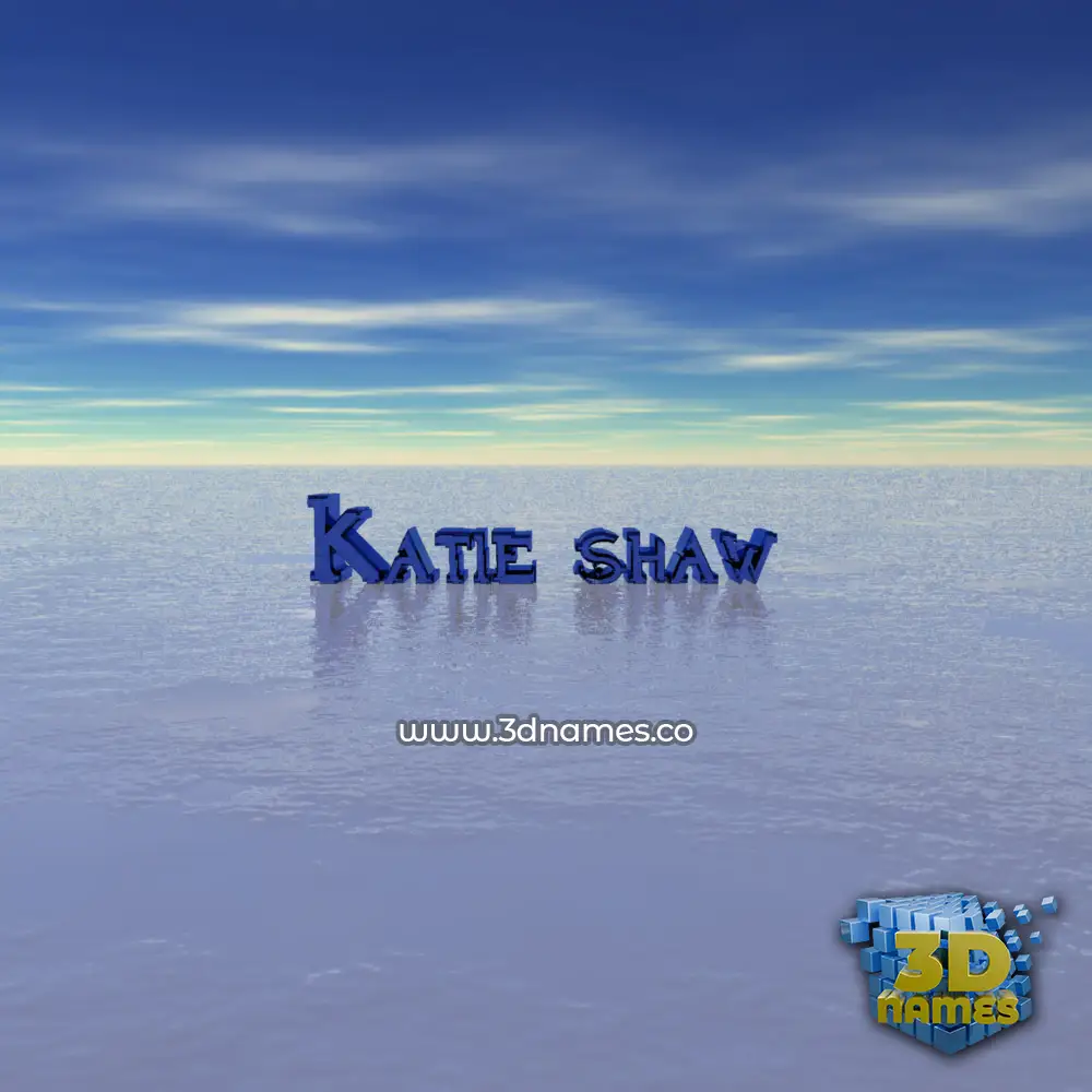 katie shaw in Horizon style - 3D name wallpaper