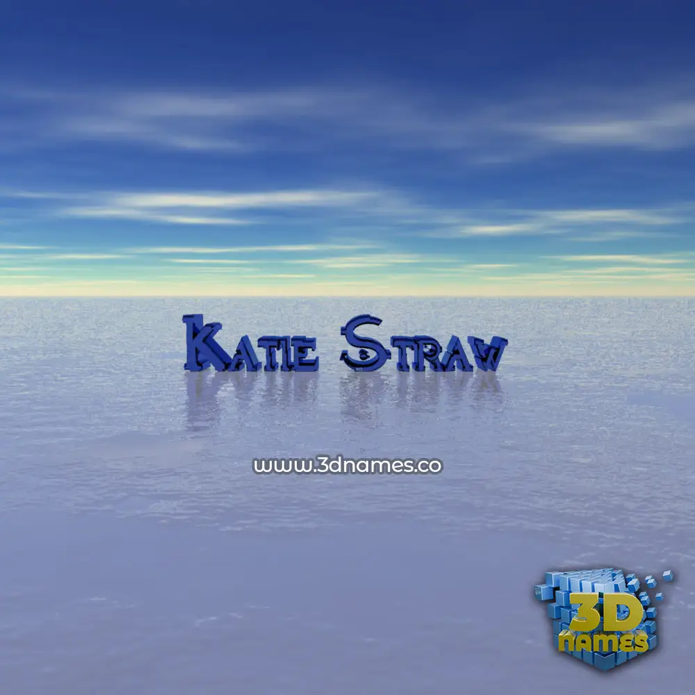 katie straw in Horizon style - 3D name wallpaper
