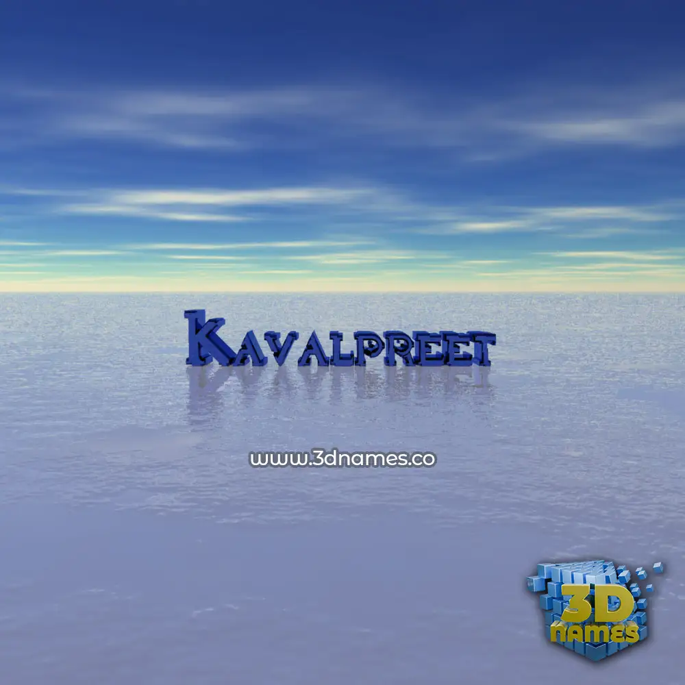 kavalpreet in Horizon style - 3D name wallpaper