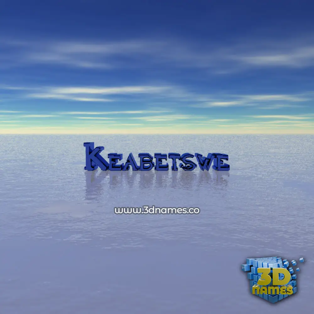 keabetswe in Horizon style - 3D name wallpaper