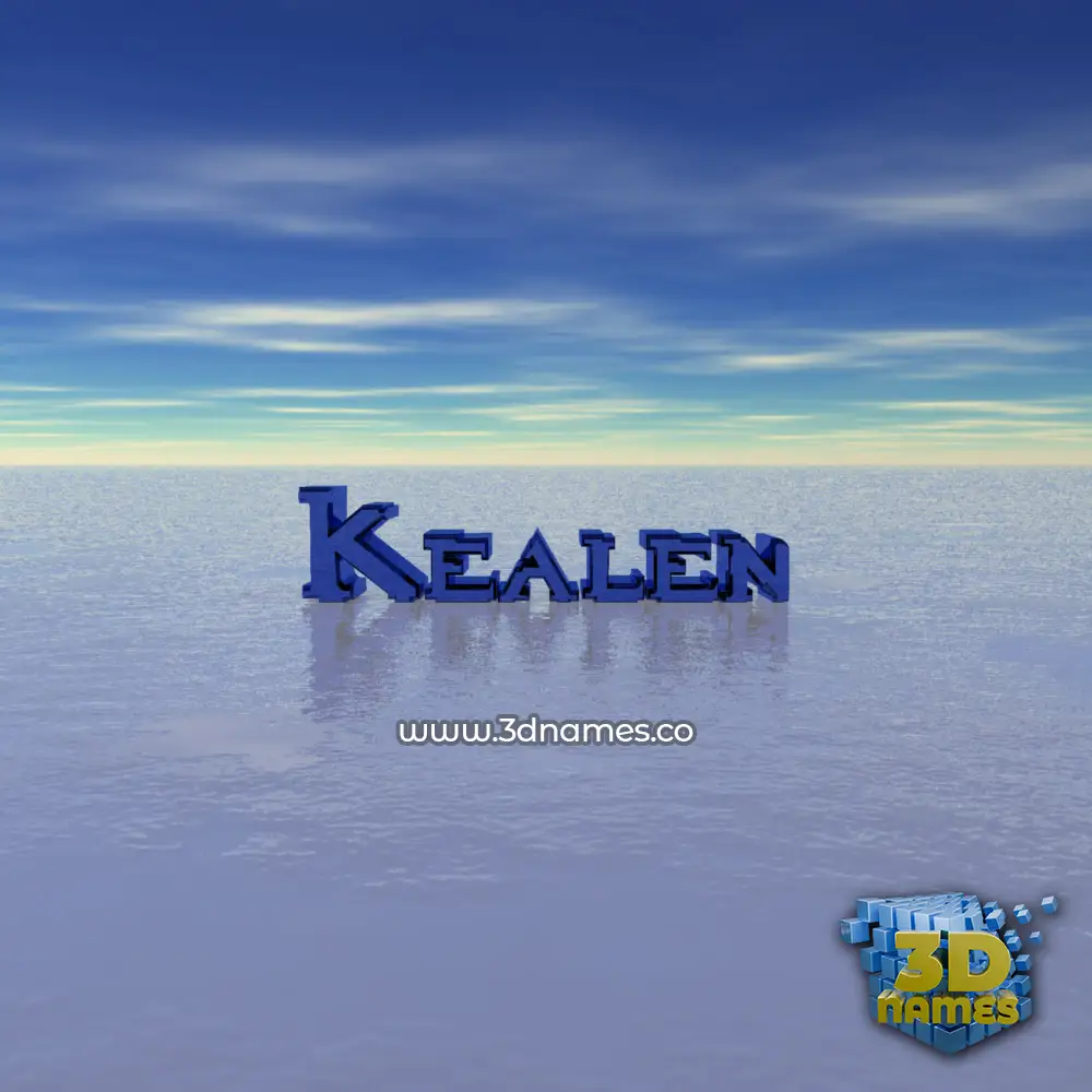 kealen in Horizon style - 3D name wallpaper