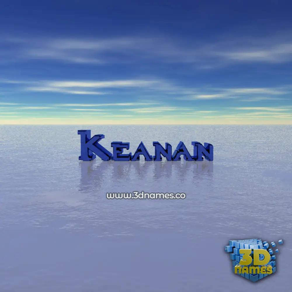 keanan in Horizon style - 3D name wallpaper