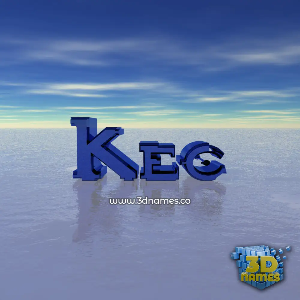 kec in Horizon style - 3D name wallpaper