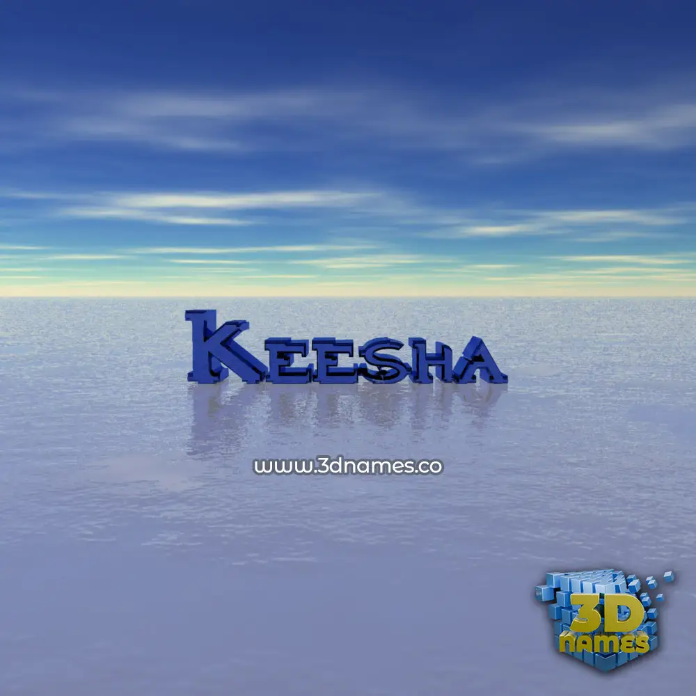 keesha in Horizon style - 3D name wallpaper