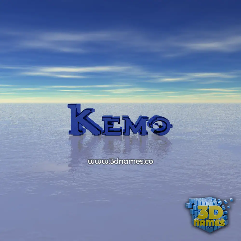 kemo in Horizon style - 3D name wallpaper