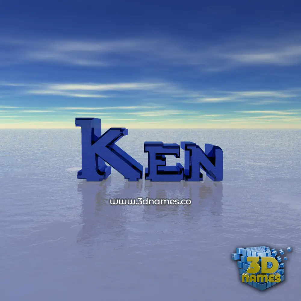 ken in Horizon style - 3D name wallpaper