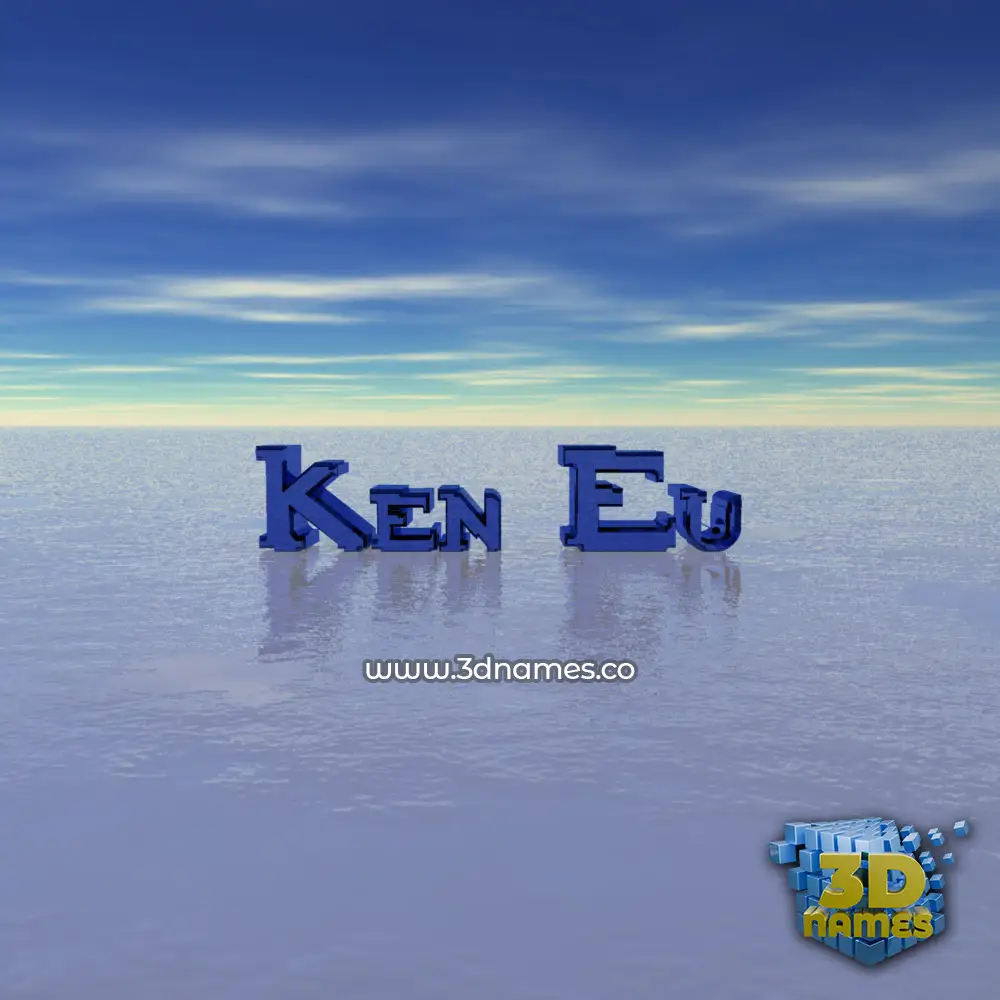 ken eu in Horizon style - 3D name wallpaper