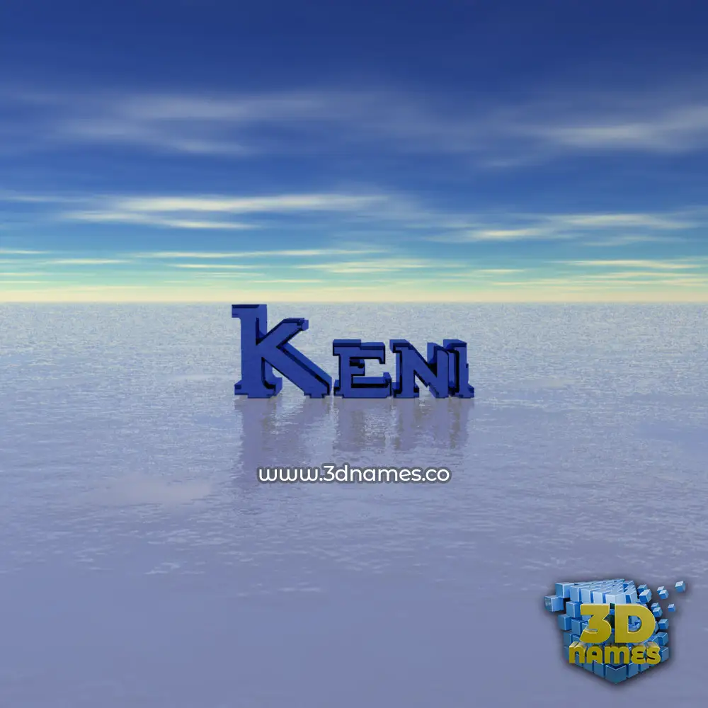 keni in Horizon style - 3D name wallpaper