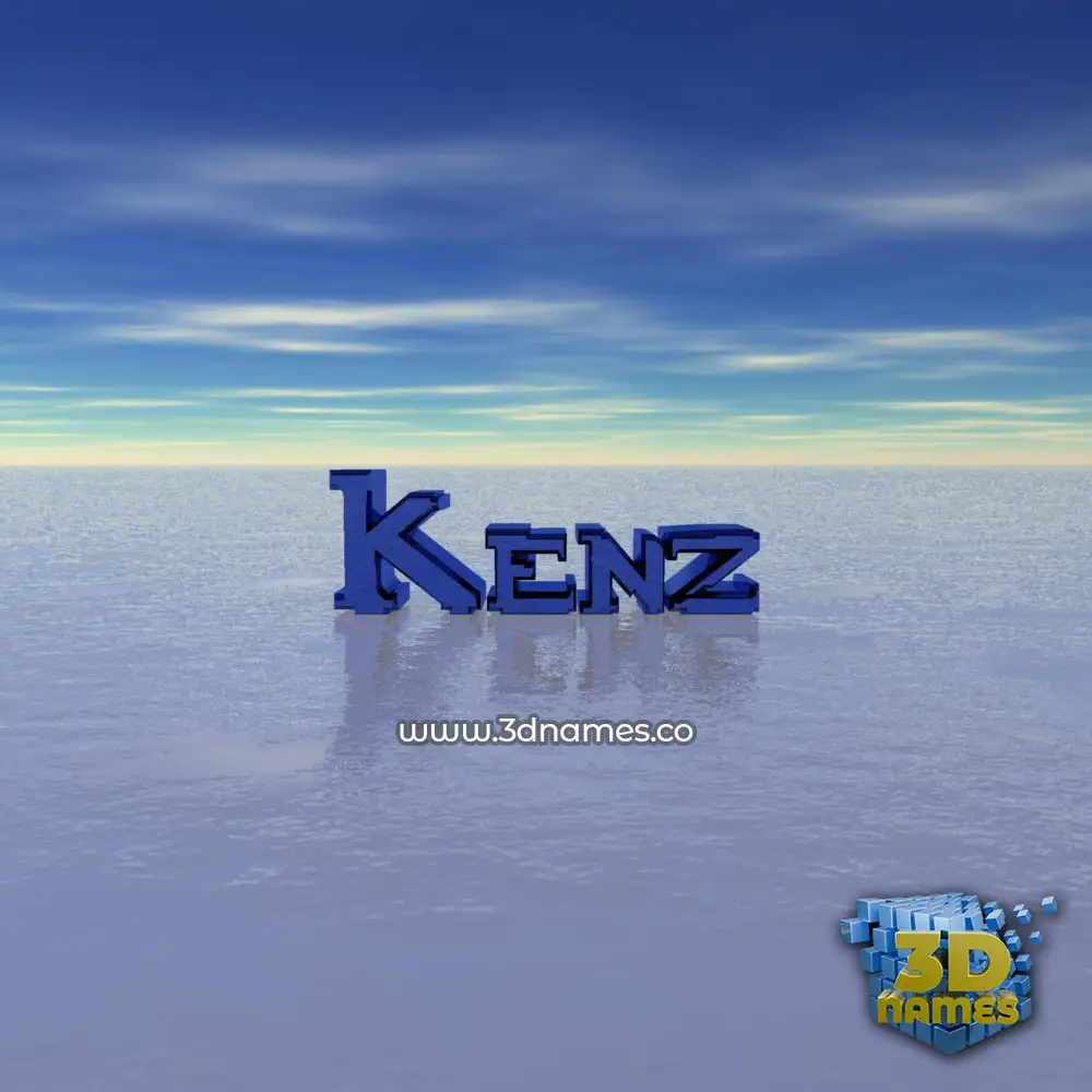 kenz in Horizon style - 3D name wallpaper
