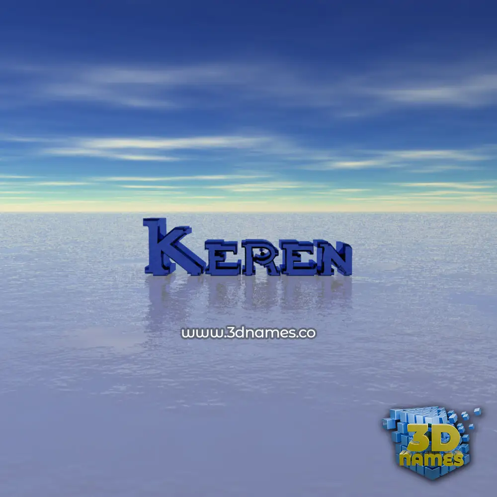 keren in Horizon style - 3D name wallpaper