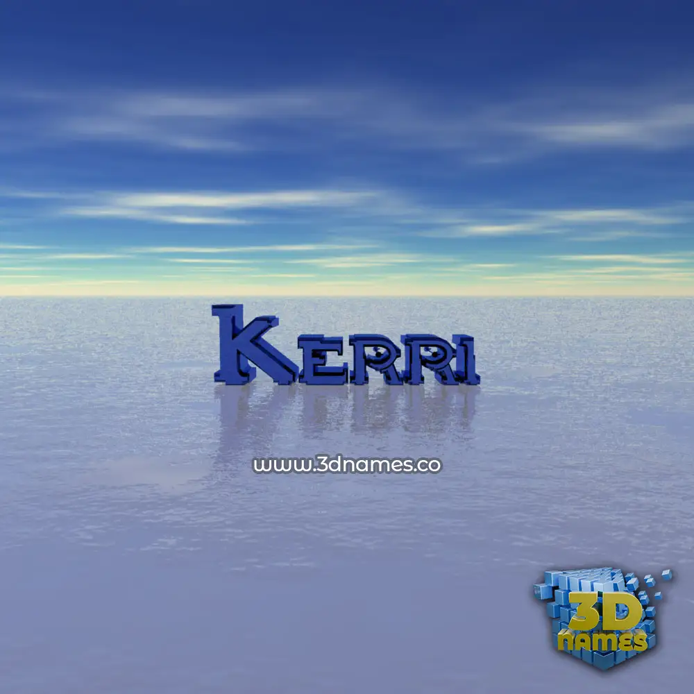 kerri in Horizon style - 3D name wallpaper