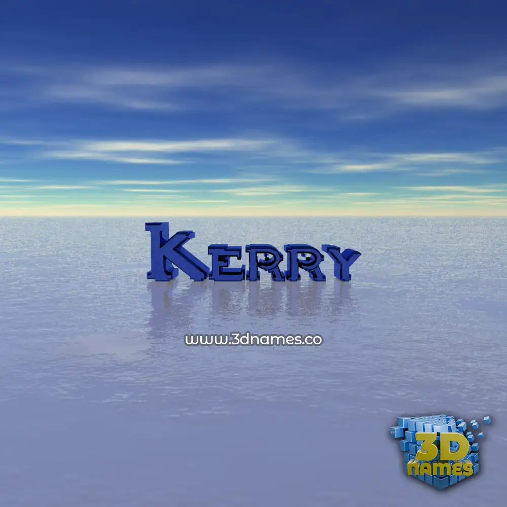 kerry in Horizon style - 3D name wallpaper
