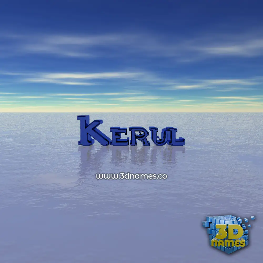 kerul in Horizon style - 3D name wallpaper
