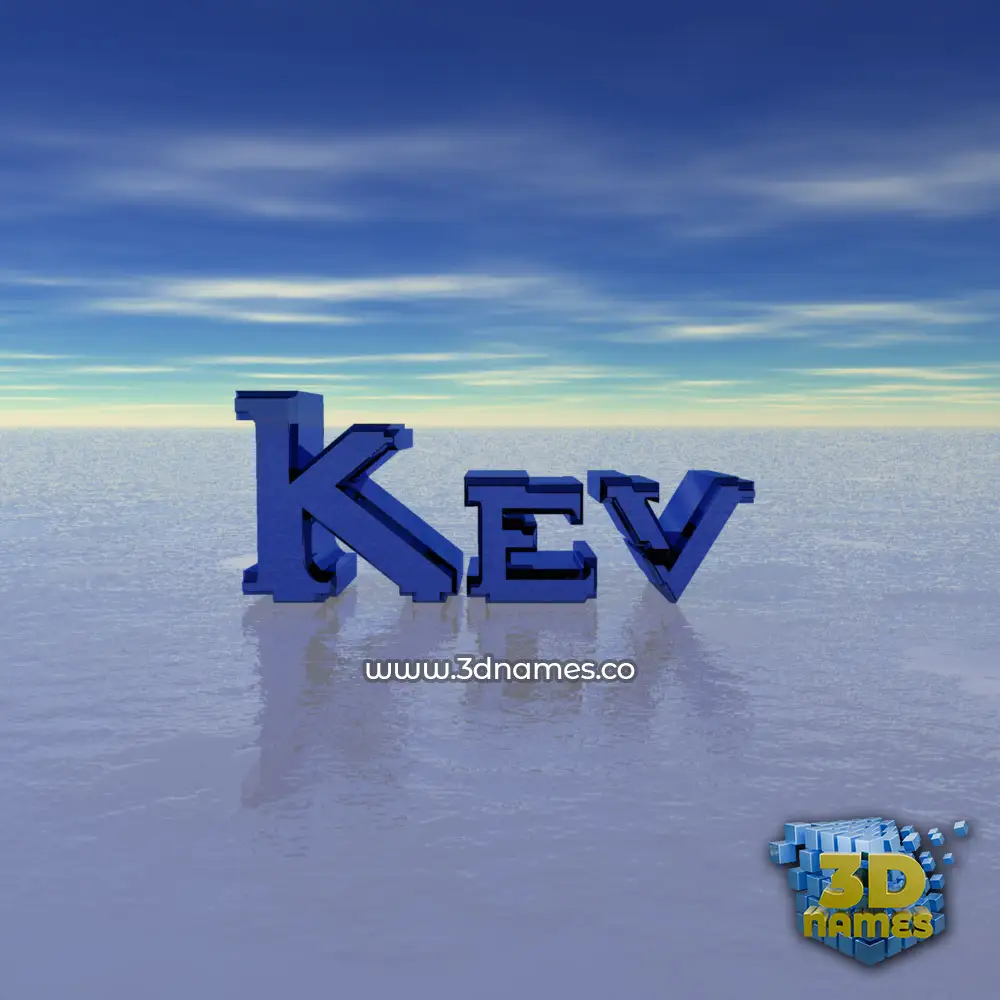 kev in Horizon style - 3D name wallpaper