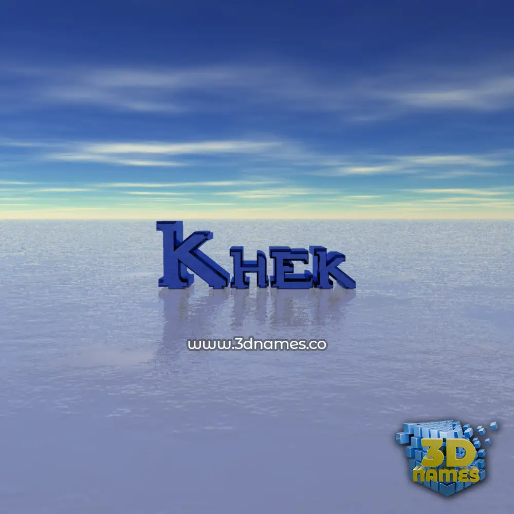 khek in Horizon style - 3D name wallpaper