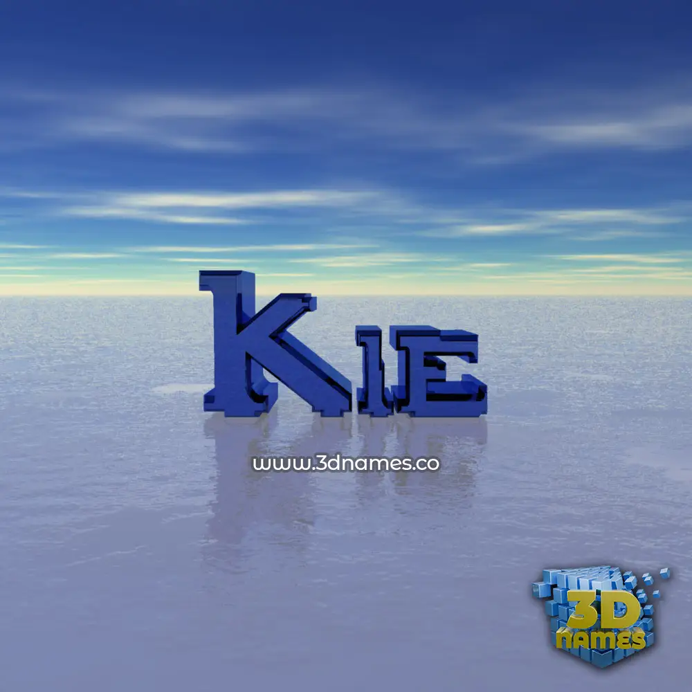 kie in Horizon style - 3D name wallpaper
