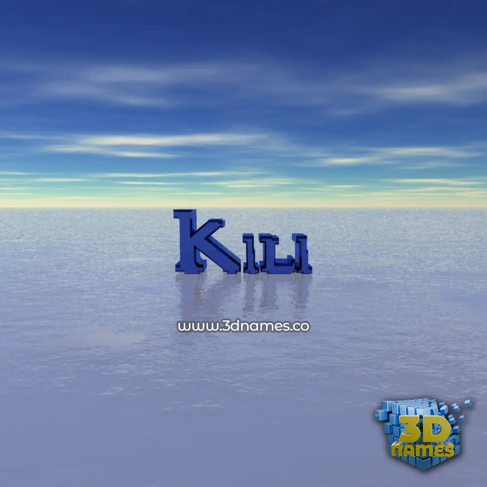 kili in Horizon style - 3D name wallpaper