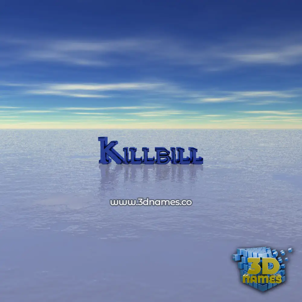 killbill in Horizon style - 3D name wallpaper