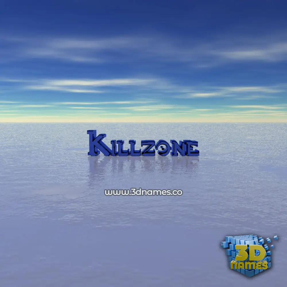 killzone in Horizon style - 3D name wallpaper