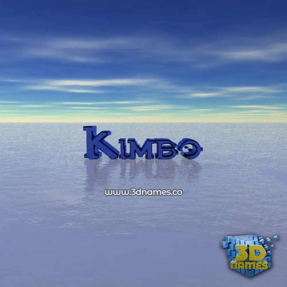 kimbo in Horizon style - 3D name wallpaper