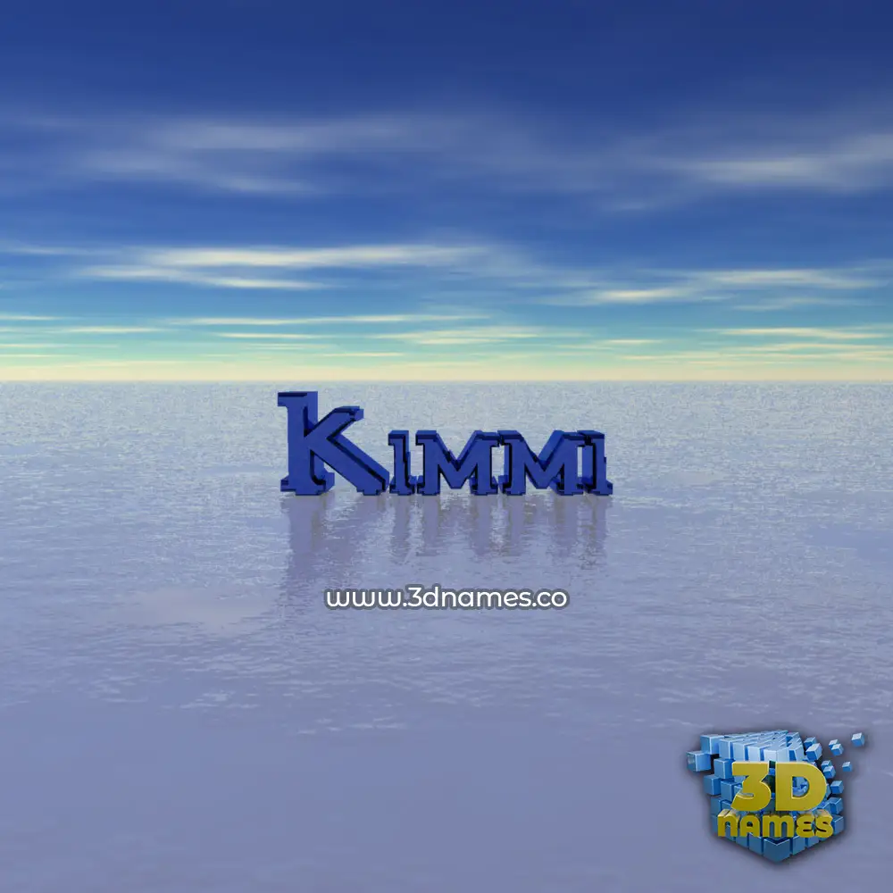 kimmi in Horizon style - 3D name wallpaper