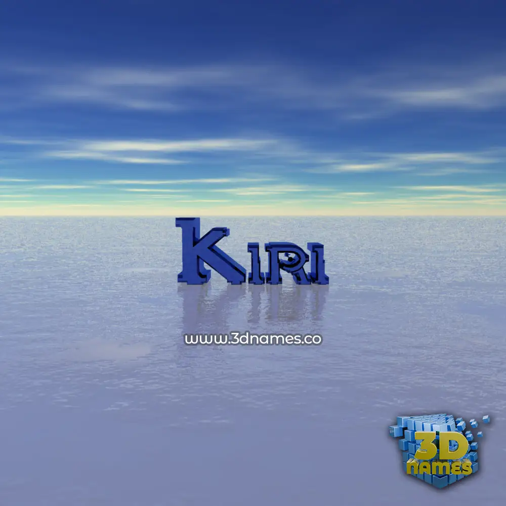 kiri in Horizon style - 3D name wallpaper