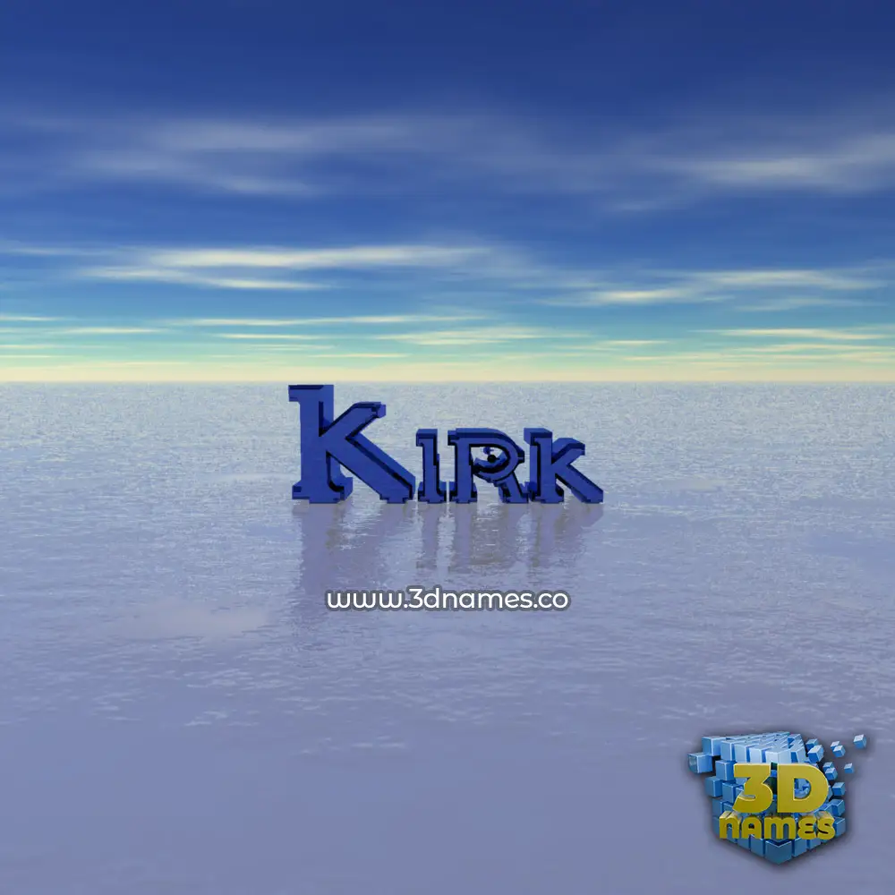 kirk in Horizon style - 3D name wallpaper