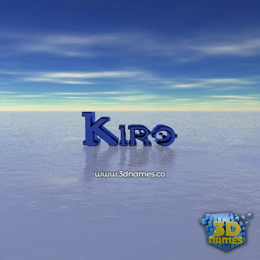 kiro in Horizon style - 3D name wallpaper