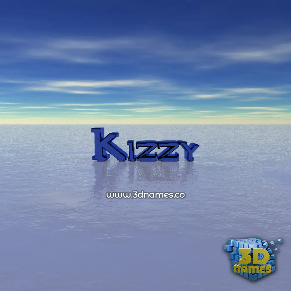 kizzy in Horizon style - 3D name wallpaper
