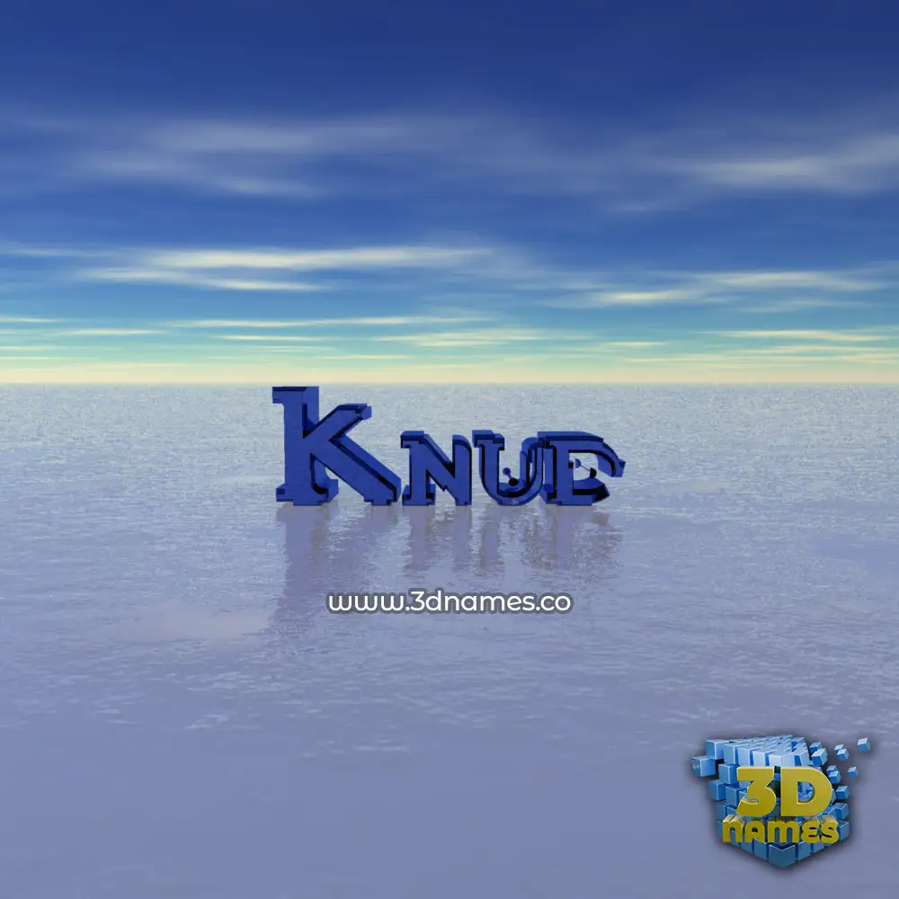 knud in Horizon style - 3D name wallpaper