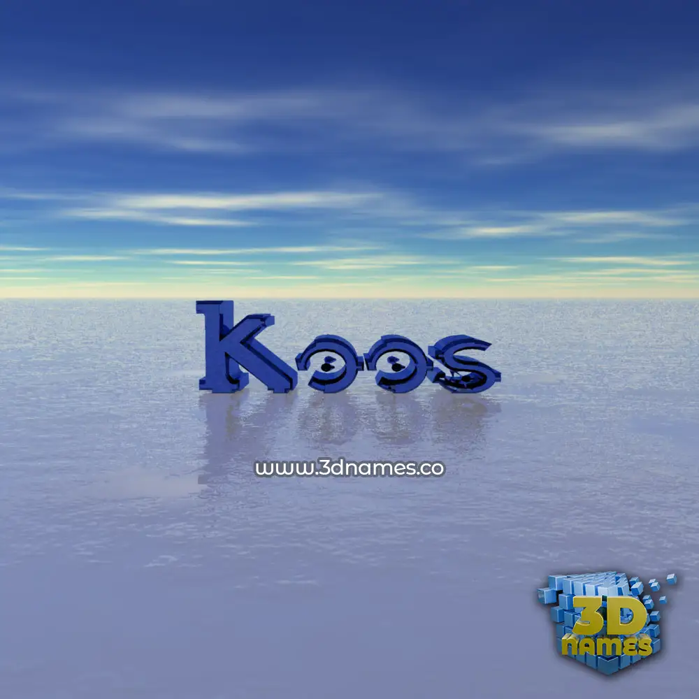 koos in Horizon style - 3D name wallpaper