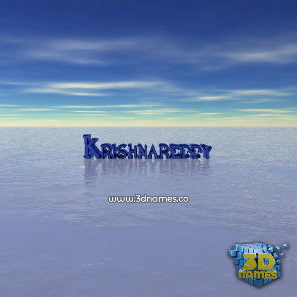 krishnareddy in Horizon style - 3D name wallpaper
