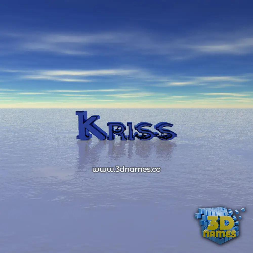 kriss in Horizon style - 3D name wallpaper