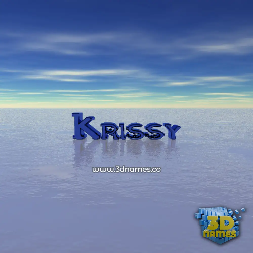 krissy in Horizon style - 3D name wallpaper