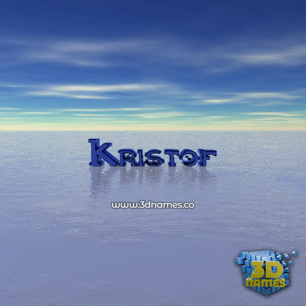 kristof in Horizon style - 3D name wallpaper