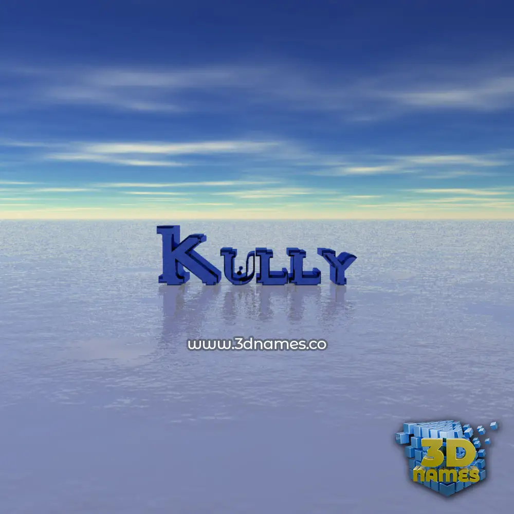 kully in Horizon style - 3D name wallpaper