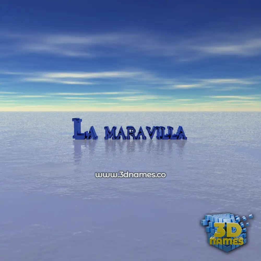 la maravilla in Horizon style - 3D name wallpaper