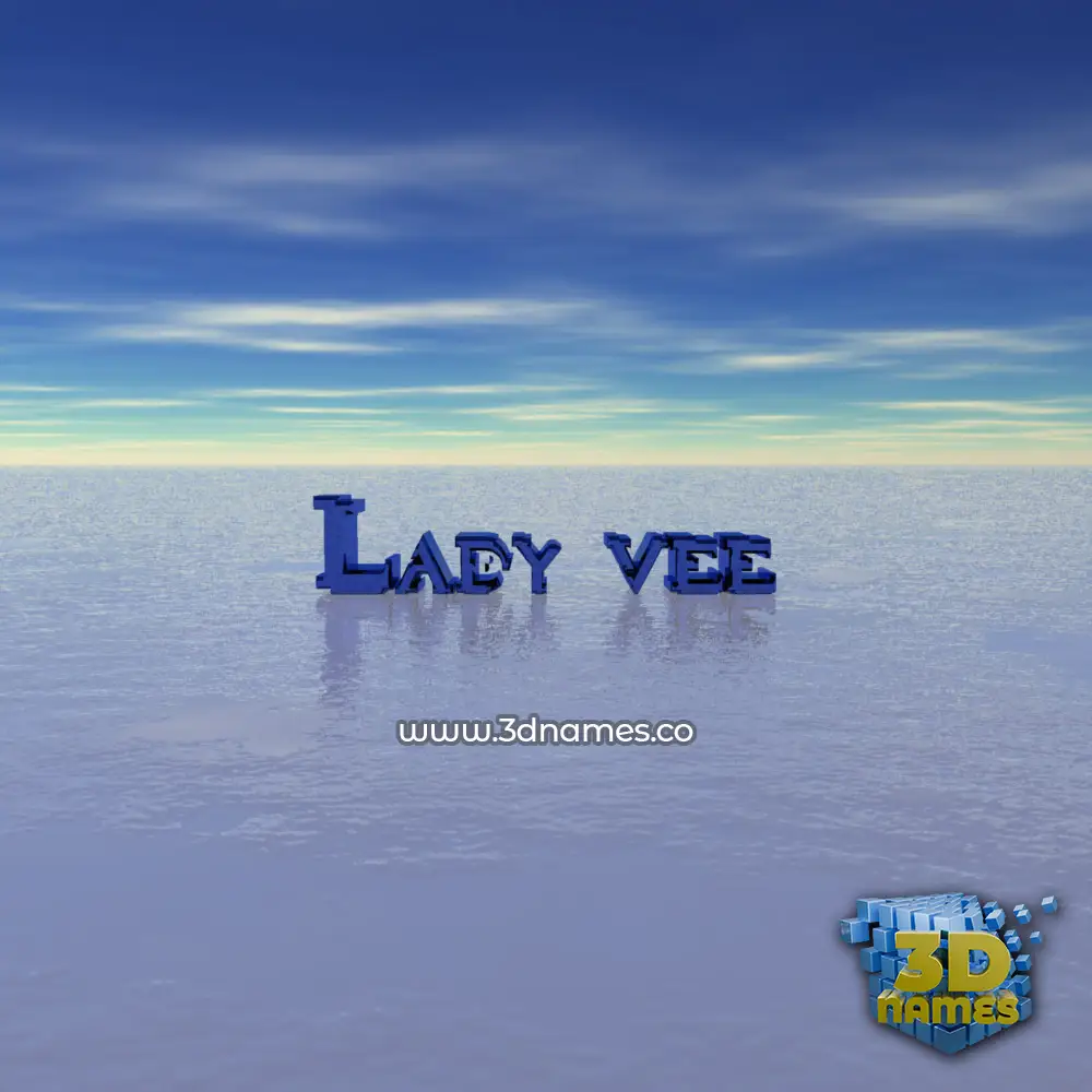 lady vee in Horizon style - 3D name wallpaper
