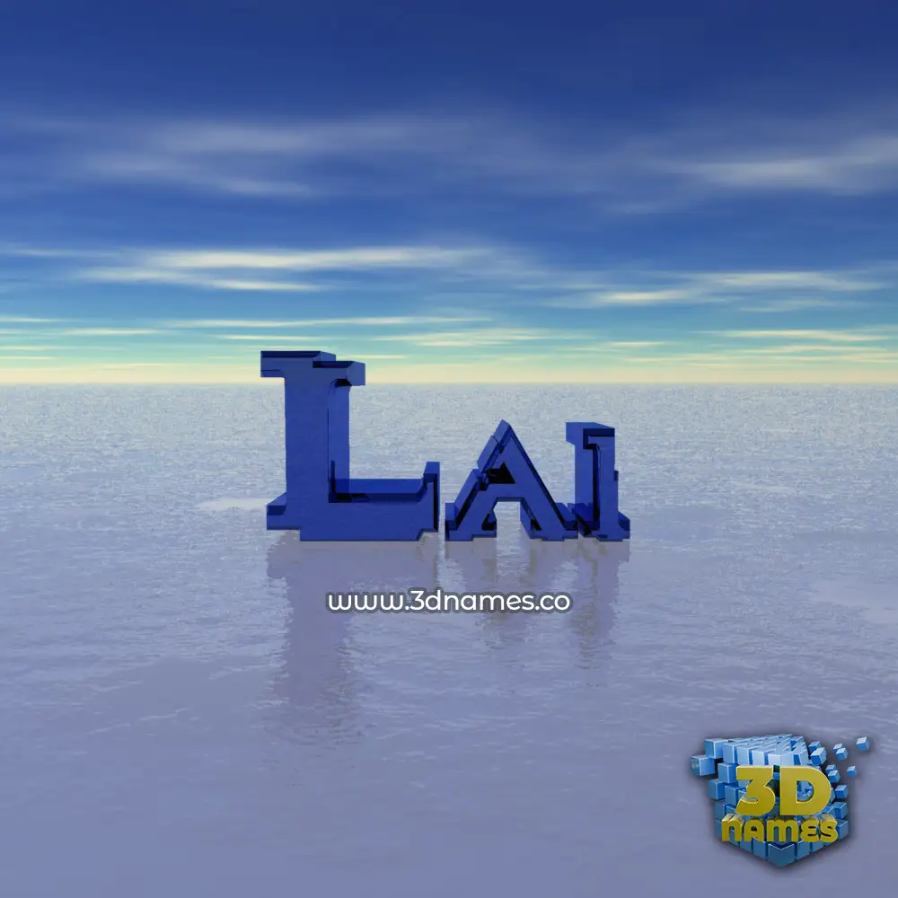 lai in Horizon style - 3D name wallpaper