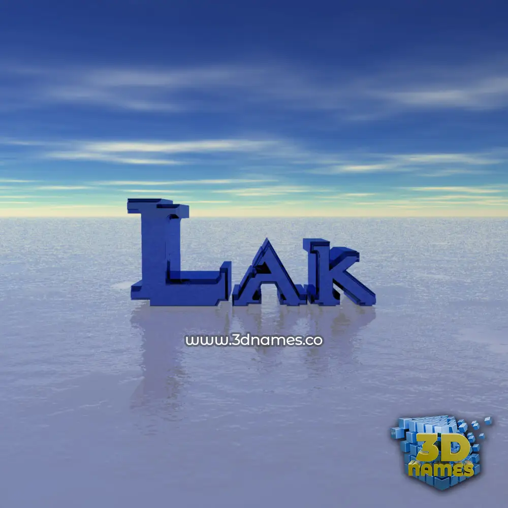 lak in Horizon style - 3D name wallpaper