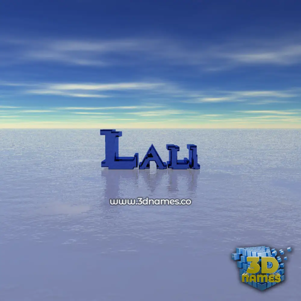 lali in Horizon style - 3D name wallpaper