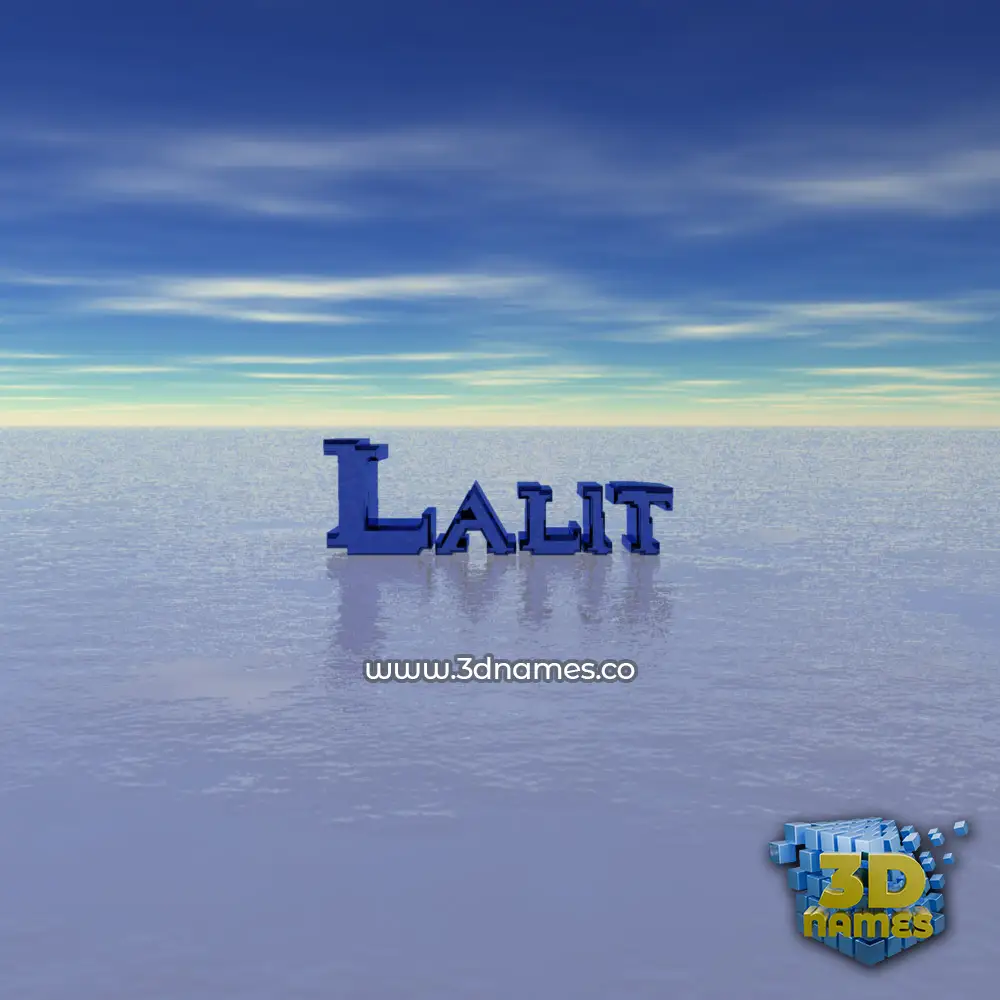 lalit in Horizon style - 3D name wallpaper
