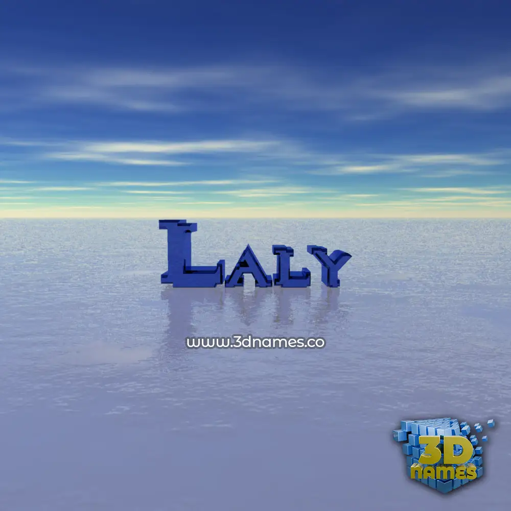 laly in Horizon style - 3D name wallpaper