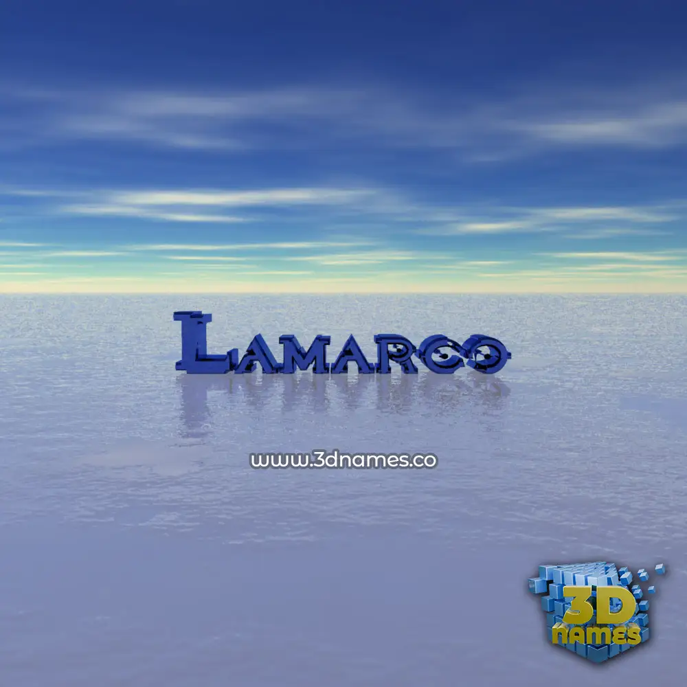 lamarco in Horizon style - 3D name wallpaper