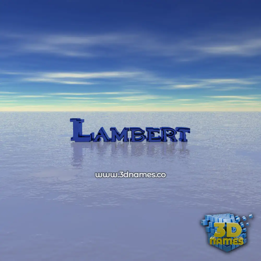 lambert in Horizon style - 3D name wallpaper