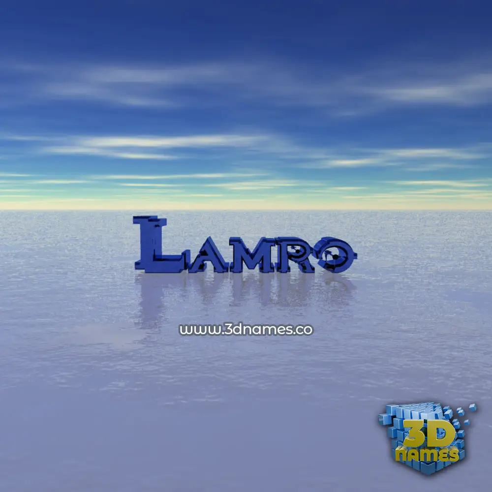 lamro in Horizon style - 3D name wallpaper