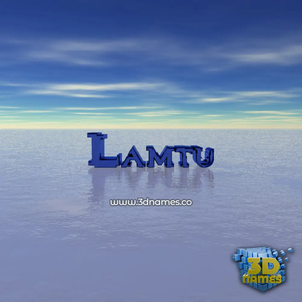 lamtu in Horizon style - 3D name wallpaper