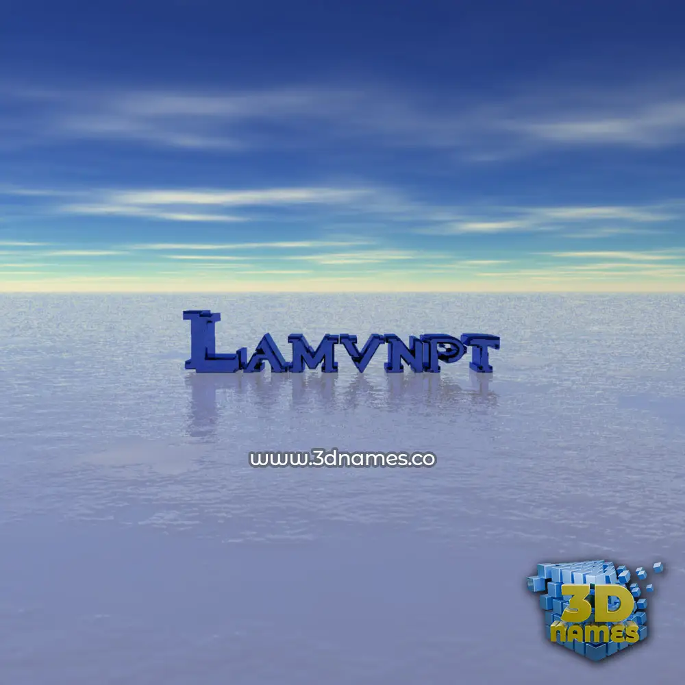 lamvnpt in Horizon style - 3D name wallpaper